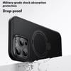 For iPhone 16 Pro Max Case Compatible with MagSafe Kickstand Carbon Fiber Texture PC + TPU Back Cover