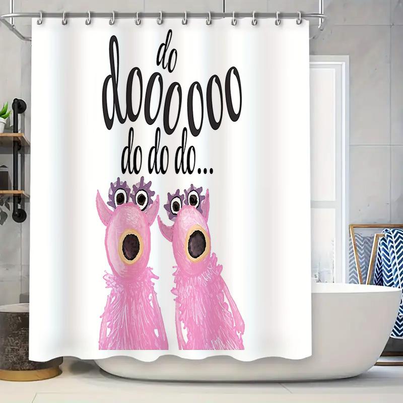 

Cute Cat Shower Curtain Waterproof Animal Pattern Bathroom Decor Home Decor Japanese Style Washable Liner W60H190(CM)-1 Pcs