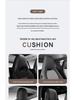 Breathable All-Season Linen Cotton Car Seat Cushion Cover, Universal Fit