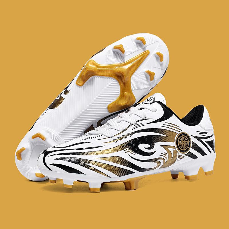 Massk Children's Football Shoes Boys Elementary School Students 8 Years Old Boys Velcro Special Training Broken Nail Shoes