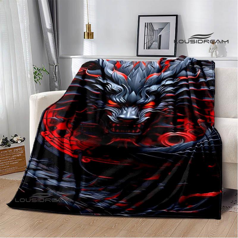 3D Retro dragon Printed blanket Flannel Warm blankets Soft and comfortable blanket bed linings cubre cama Birthday Gift