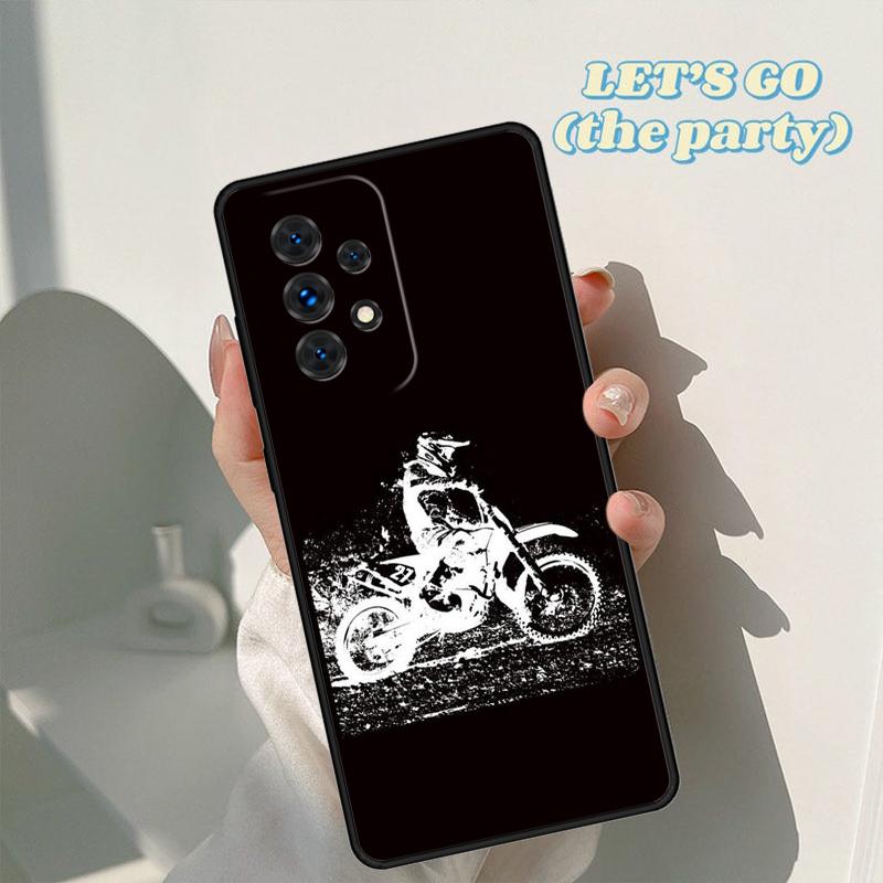 Capa de Celular Moto Bike Motocross Para Samsung Galaxy A42 A31 A40 A51 A71 A32 A80 A91 A52 A72 A73 A20e A21S A50 A70 A11 A12 Capa
