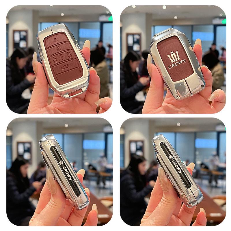 High-Quality Metal Leather Buckle for Toyota Crown 14th Gen Key Case