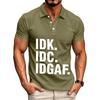 Men's Casual Letter Print Short Sleeve T-Shirt for Everyday Wear
