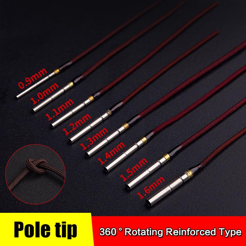 20Pcs Rotatable Fishing Rod Tip Wire Set 1.0MM 1.6MM Reliable Durable Accessories for Freshwater Saltwater Repair