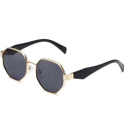 Metall Retro UV400 Sonnenbrille für Damen Mode Polygonaler Rahmen Outdoor Sonnenbrille Herren Luxus Design Reise Sport Brillen Schattierungen