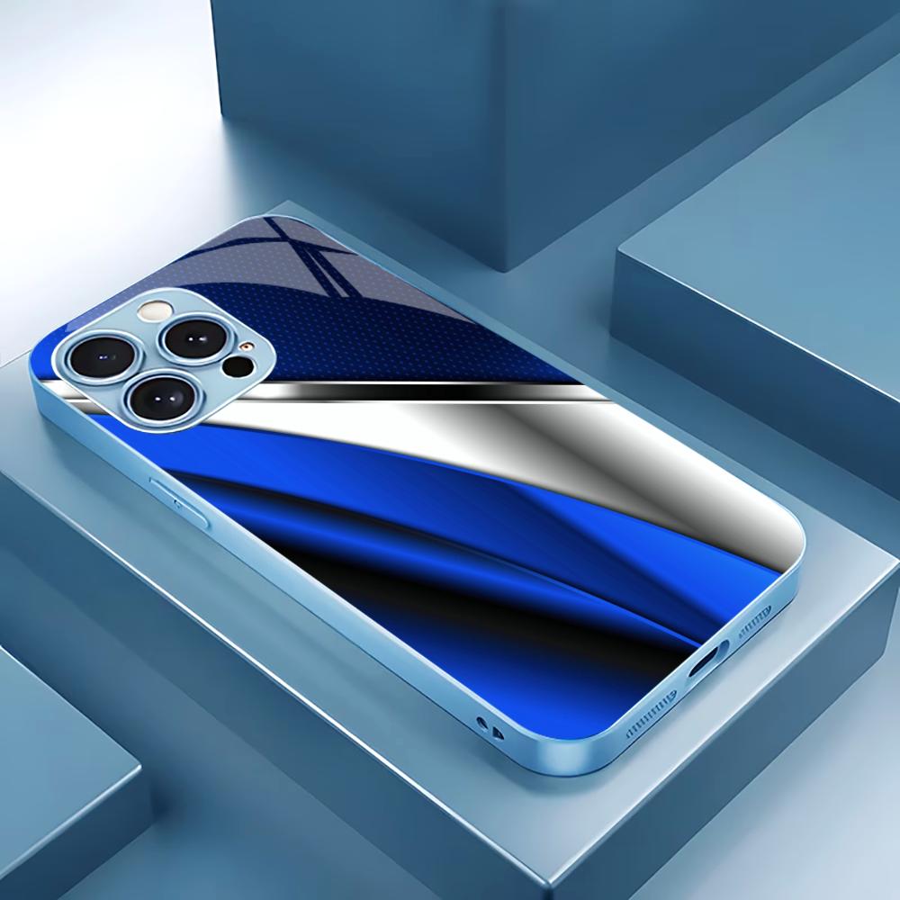 

Посеребренный Чехол из Закаленного Стекла для Телефона для iPhone Чехол для 11/12/13/14/15/16/17 Pro MAX iPhone 17