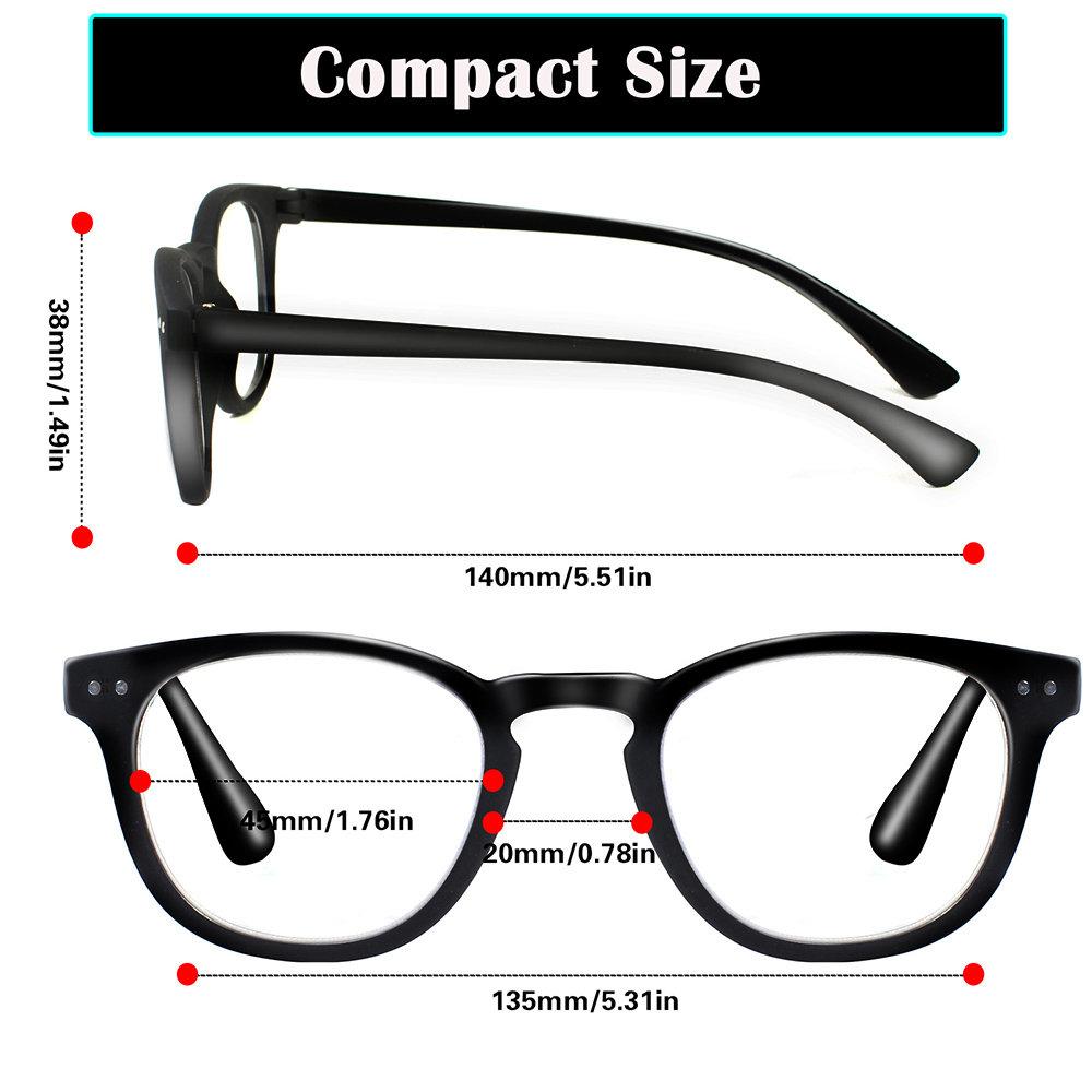Reading Eyeglasses Blue Light Blocking Women Men Trendy Rectangular Computer Readers Anti Glare UV Ray Filter Eyeglasses