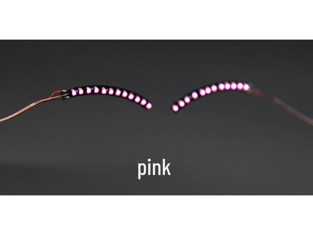 LED Luminous False Eyelashes & Double Eyelid Stickers - Handmade for Halloween & Nightclub Parties