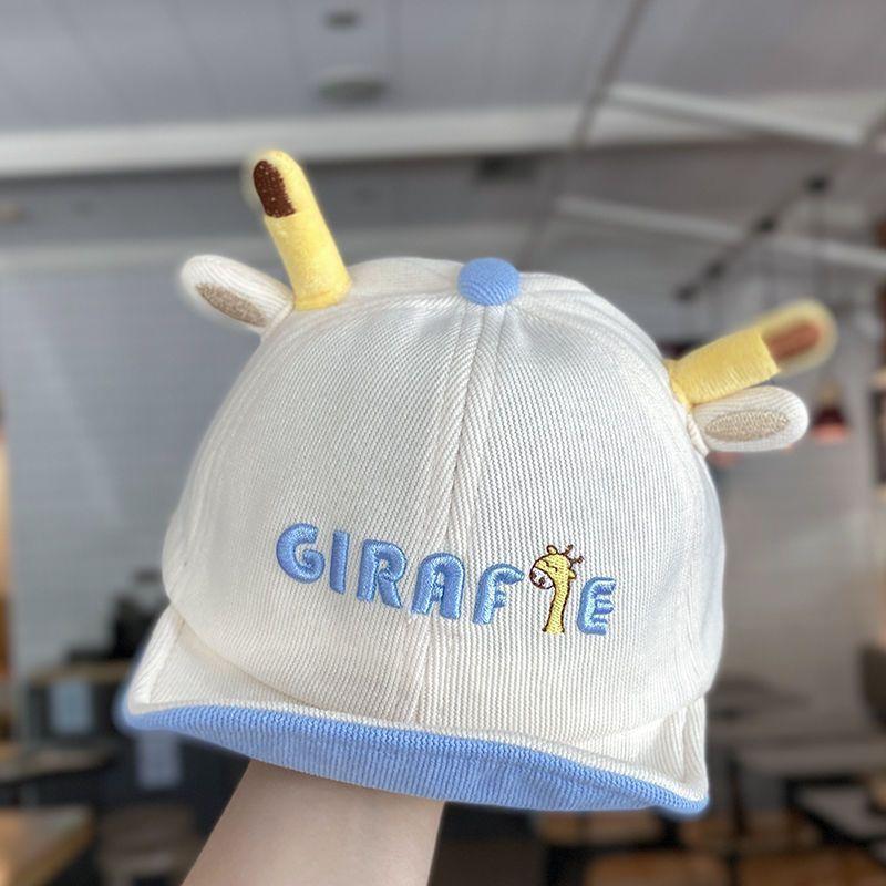 Giraf Deer Antler Baby Baseball Cap For Spring Autumn Sun Protection
