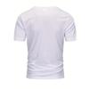 Europäische Größe Herren Dunkelblaues T-Shirt mit Schachfiguren Grafikdesign und Karomuster, Lässiges Outdoor-Taschen-Schwarzhosen-Outfit