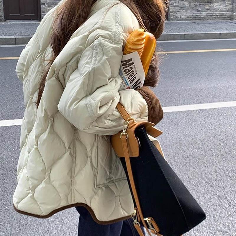 Coat for Women Thickened Winter Double Layer Windbreaker Oversize Casual Zipper Jacket