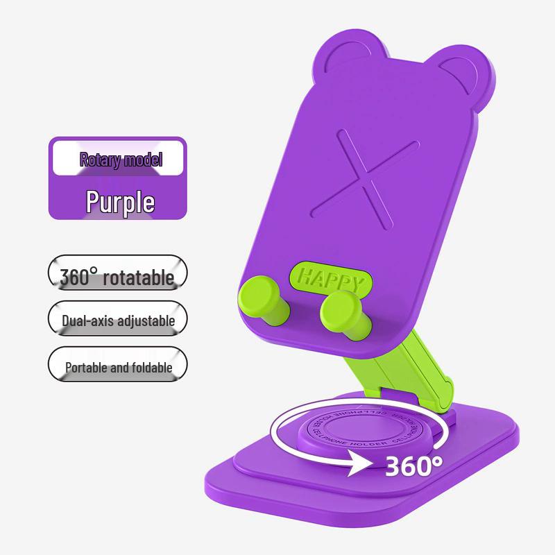Cartoon Bear Foldable Rotating Phone Holder