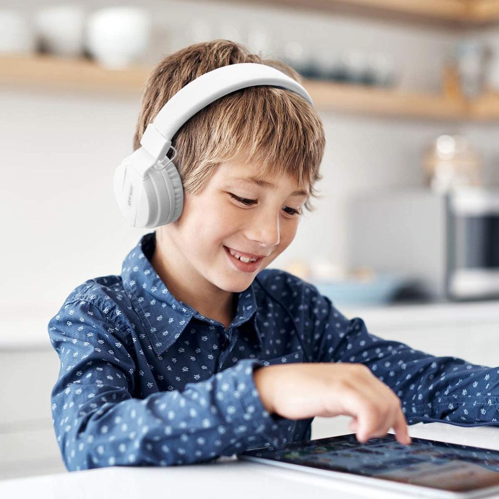 Kids Headphones, Lightweight Stereo Wired Children's Headsets Adjustable Headband Toddler Headset for Smartphones Computer Pad Earphones
