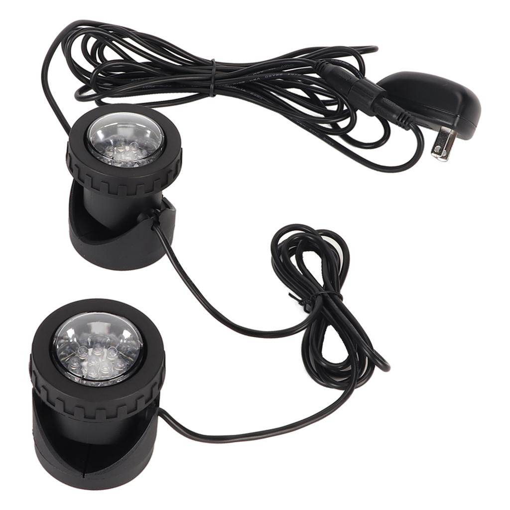 Pond Lights Color Changing IP68 Waterproof Submersible LED Spotlights with Colored Lenses for