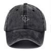 Customize Humorous Fun Figure Vintage Washed Cotton Baseball Cap Adjustable Distressed Trucker Hat For Men Women Creative Thinking Cap