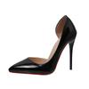 Large Size 45 Women Pumps Candy Color Boat Shoes High Heels Wedding Shoes Bridal Ladies Dress Shoes Pointed Toe Basic Pump Black