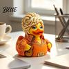 Commemorative Music Theme Collection Charming Duck Novelty Ornament Musical with Guitar Decorative Figurines for Display Case Decor Collectible