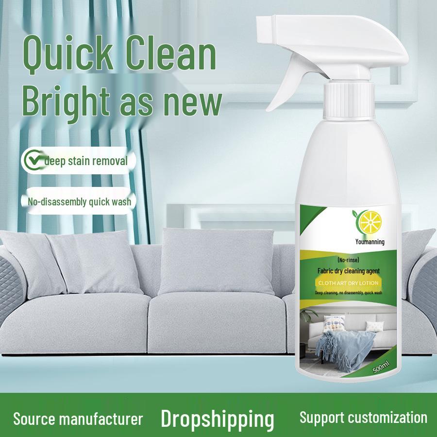 Waterless Fabric Cleaner for Sofas, Curtains, and Bedding - Stain Removal Without Disassembly No