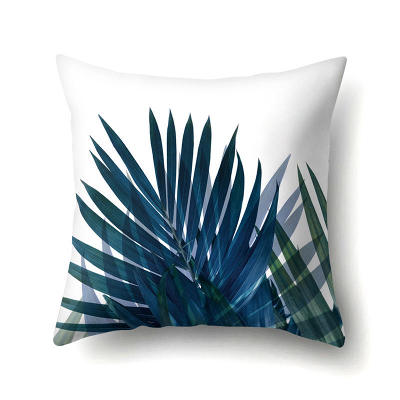 Polyester Kissenbezug Dekorative Blumen Haus Pflanze Druck Kissenbezug Lendenkissen Sofa Kissenbezug