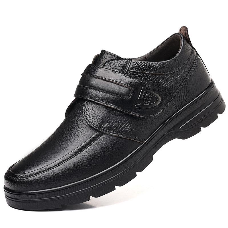 Vyriški natūralios odos slip-on laisvalaikio batai britiško stiliaus - 2025 m. ruduo