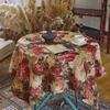 Pastoral Floral Retro Jacquard Tablecloth Dining Table Coffee Table Cloth Rectangular Literary Small Fresh Cover Tablecloth