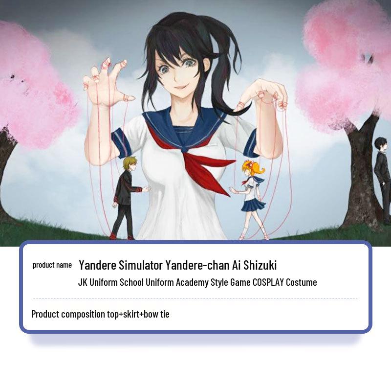 Yandere Simulator Ayano Aishiya School Uniform Cosplay Costume