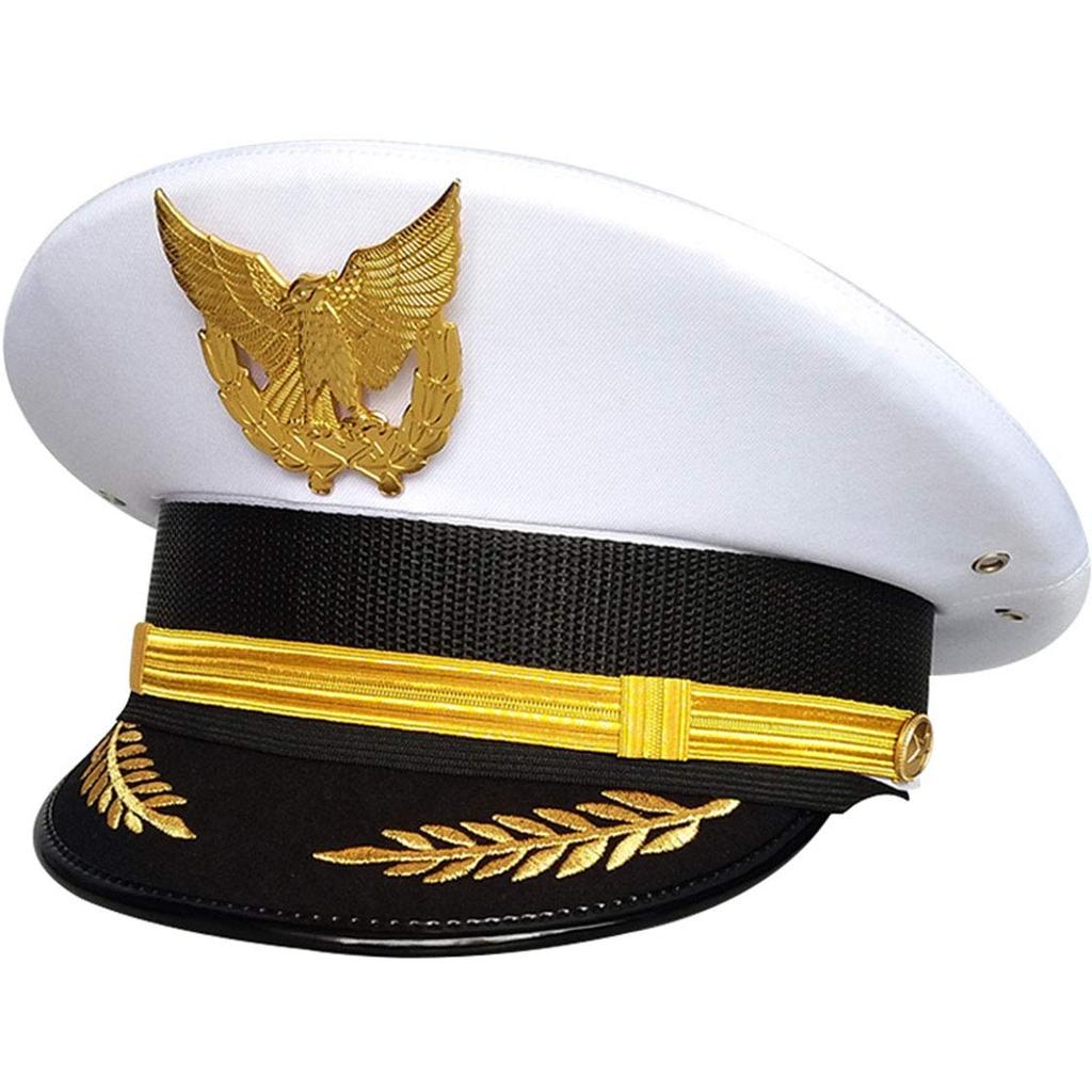 Pilot Eagle Costume Uniform Event Supplies Hat Head Circumference [cnstone] Hat, Hat, Badge, Embroidered, Accessory, Children, Unisex, Captain,