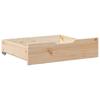 2 Schubladen unter dem Bett mit Rädern, Schminktisch, Schublade unter dem Schreibtisch, multifunktionale Schublade, massivem Kieferholz