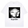 Kurzärmeliges Rundhals-Y2k-T-Shirt Unisex Kleidung Neu im Sortiment Top T-Shirts Unisexs T-Shirt Camisetas Vintage Lustige Ibuprofen Katze Meme