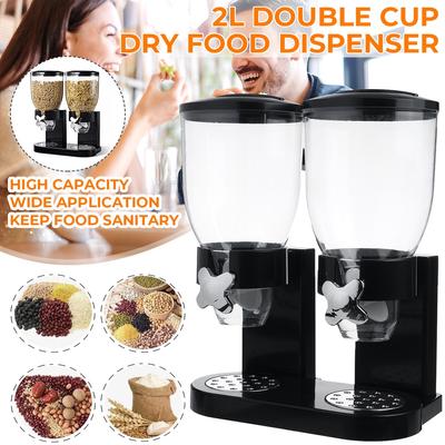 2L/4L Plastik Gıda Saklama Kapları Tahıl Dağıtıcı Şişe Çok Tahıllı Saklama Kutuları Fındık Şeker Granola Mutfak