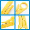 3 Pcs Wire Stripper & Punch Down Tool Set, Multi-Function Stripping Tool for Network, Telephone & Security Cables