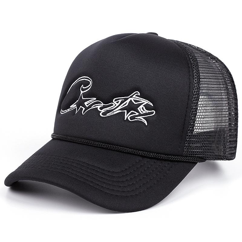 Čtyři roční období Síťovaná baseballová čepice Dámská Pánská Módní Ležérní Prodyšná Písmeno Ikona Unisex HipHop Trucker Čepice Venkovní Sportovní Táta Klobouk