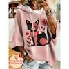 Women's Mid-sleeve Casual Hoodie