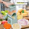 Multi-functional Hand-Crank Rotary Vegetable Slicer