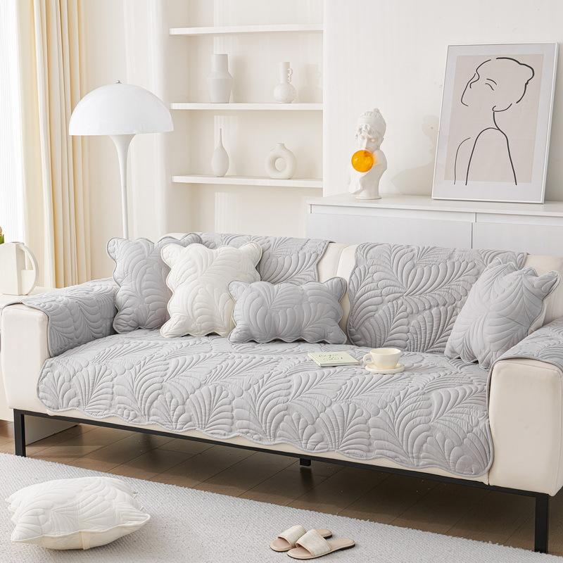 Sofa Cushion Four-Season Universal Non-Slip Leather Seat Cushion Three Seats And One Concubine Cover New Cover Cloth Backrest Towel