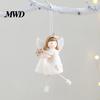 Handmade Fabric Doll Pendant Christmas Plush Ornament, Xmas Tree Decorative Angel Soft Souvenir for Tree, Winter Holiday Home Party Decor Exquisite