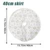Mini Christmas Tree Skirt Christmas Tree Carpet Mat Cover Navid Snowflakes Tree Skirt Red and White Christmas Tree Decoration