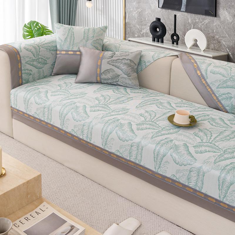 

Подушка на диван из ледяного шелка, летняя, легкая, роскошная, подушка для сиденья для лета, ощущение прохлады, чехол-накидка, полотенце, летний стиль, чехол на диван 70*70