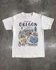Retro Oregon Landmark T-Shirt: Pacific Northwest Travel Graphic Tee