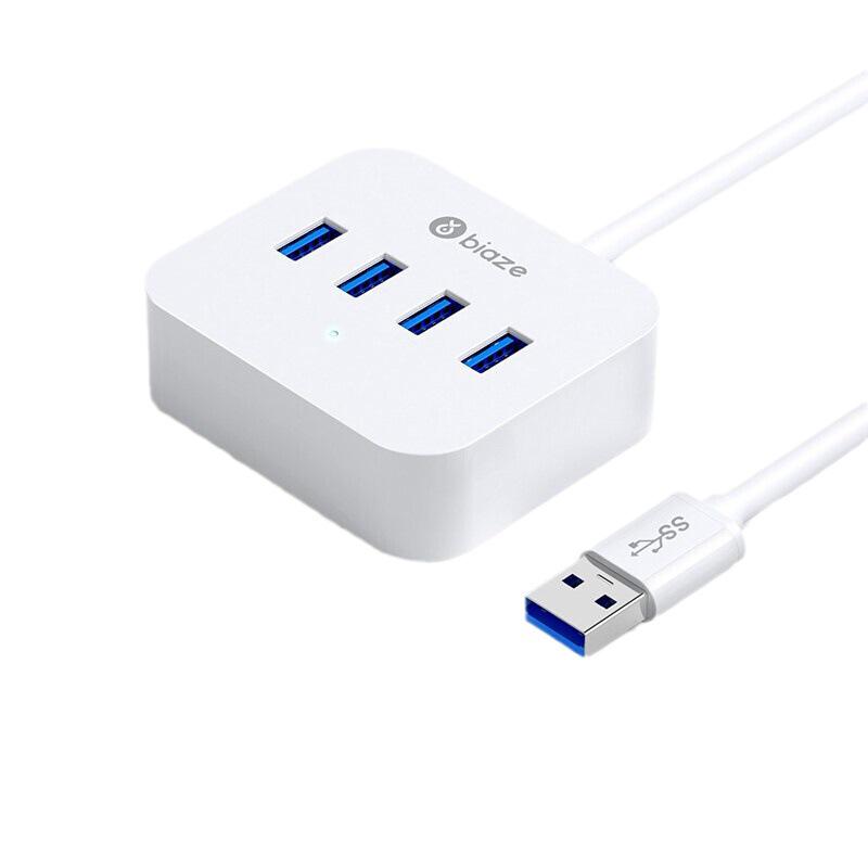 Biaz USB 3.0 High-Speed 4-Port Hub with Power Charging Interface