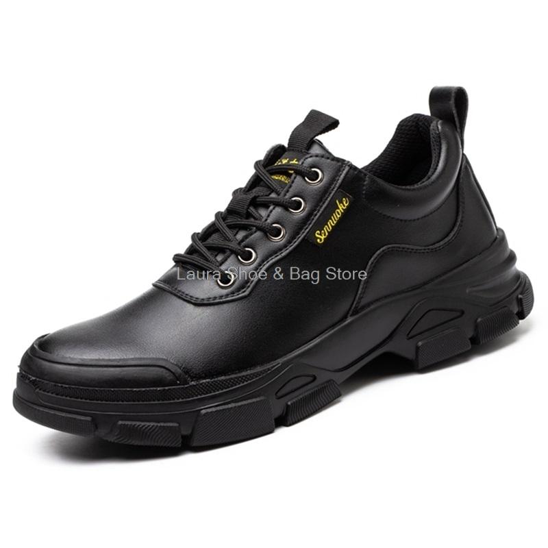 Fashion Safety Shoes Men Boots Anti-smash Steel Toe Cap Anti-puncture Light Work Safety Boots Male Welder Shoes Comfort Worker Protect