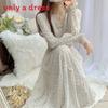 Floral Chiffon Midi Dress With High Waist And Ruffle Hem For Spring Casual Wear