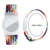 Kinderarmband für Apple AirTags Schutzhülle Kratzfestes Armband Verstellbares Armband für Apple Air Tag GPS-Tracker Halter