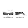 Dior Letter Logo Rectangular Sunglasses Unisex Sunglasses Black DIORGRAPHIQUE-S1F