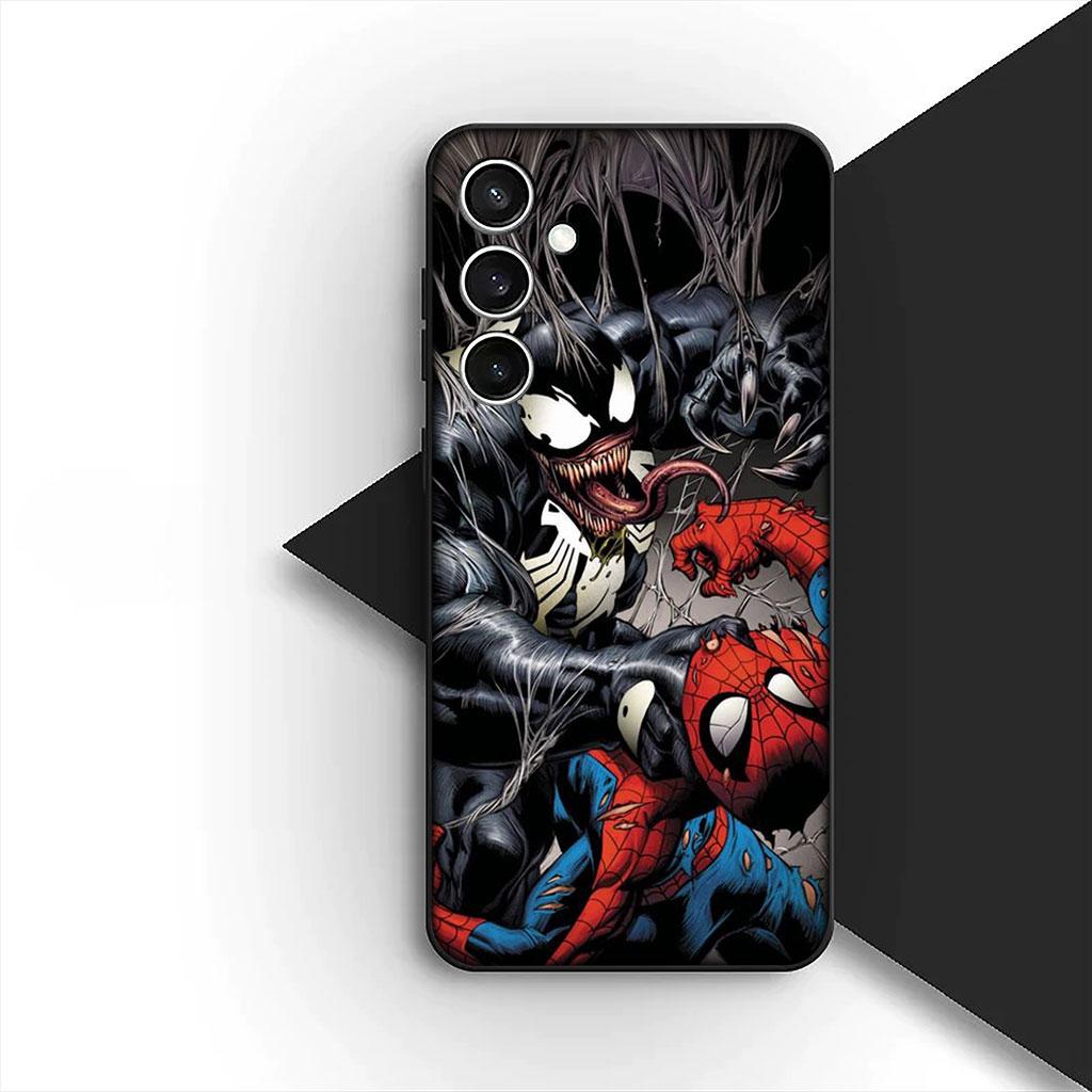 

Чехол для телефона Samsung Galaxy S10 S8 S9 Plus A33 A34 A31 70 A71 A72 Note 20 9 8 S10E Корпус Чехол Веном Марвел Человек-паук Постер Galaxy Note20