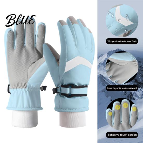 Waterproof Snow Gloves Sports Screen Women Windproof for Men Winter Ski Touch Warm Outdoor Thermal