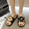 Fashion House Slippers Platform Women Luxury Shoes Slides Pantofle Designer Flat Summer Soft 2025 Flat Shoes Female Slippers Soft Slides