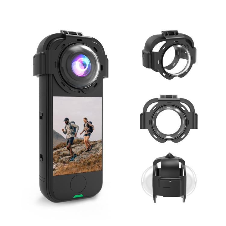 

For Insta360 X4 Air PULUZ Snap-on Optical Tempered Glass Lens Guard Protective Cover (Transparent)