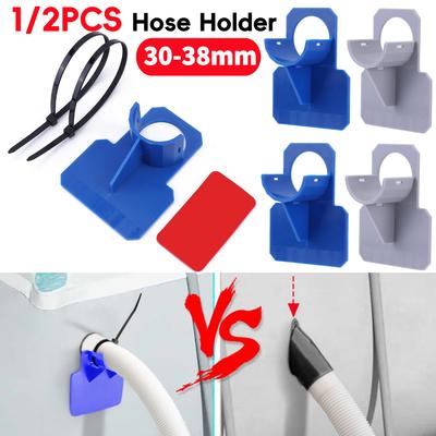 1/2Pcs Swimming Pool Pipe Holder Mount Supports Pipes 30-38mm for Intex Bes-tway Ground Hose Outlet Bracket with Cable Tie